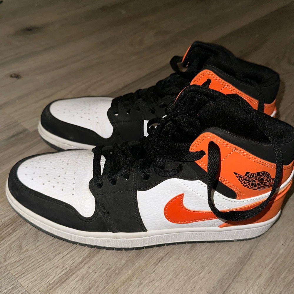 Air Jordan orange and black